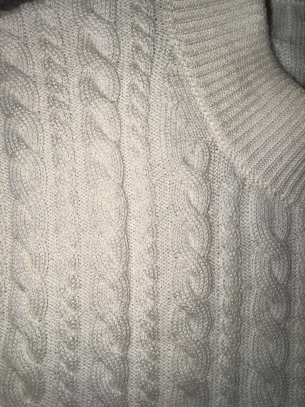 J. Crew Women's Cream Merino Wool Cable-Knit Button Cardigan Sweater NWT L